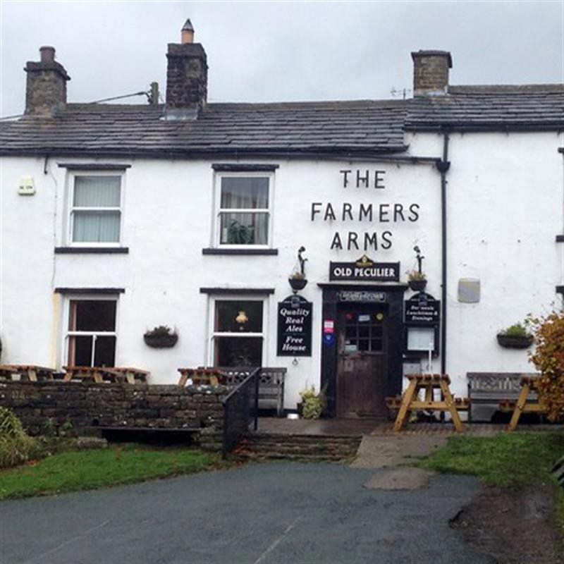 Outside the Farmers Arms, Muker